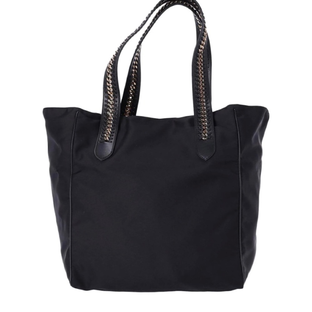 Stella McCartney Nylon tote bag with signature gold detail in the handles.